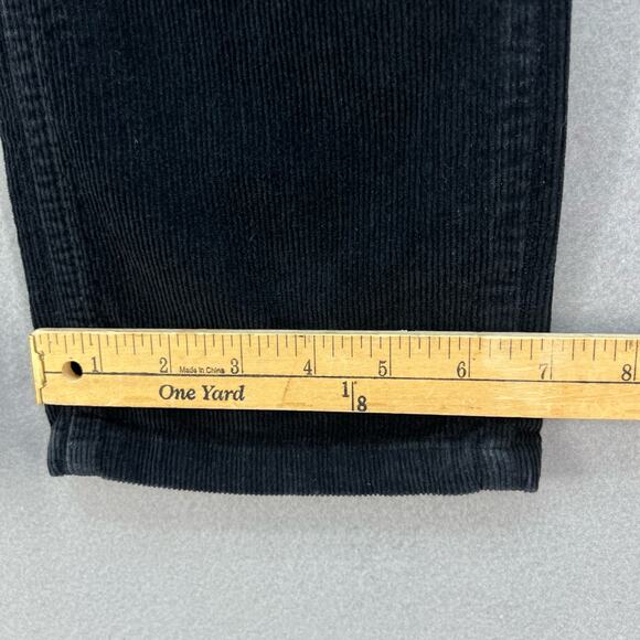 VTG Diesel Pants Women's Size 4/27 Black Corduroy Y2K Straight Preppy - Picture 6 of 15